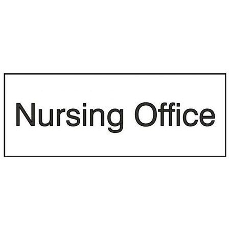 Accuform 8 in W x 3 in H, Engraved Plastic PSG909WT